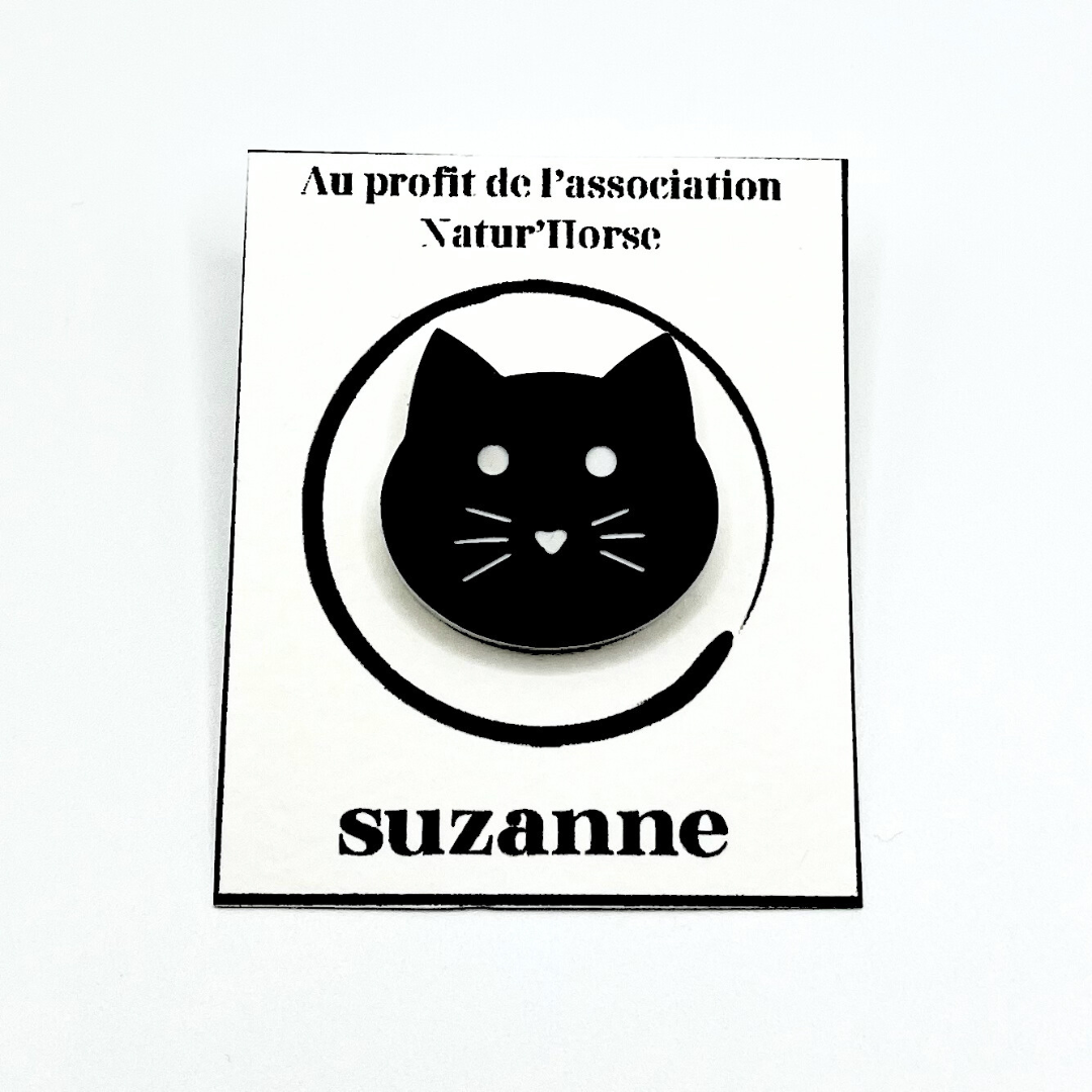 PIN'S CHAT - AU PROFIT DE L'ASSOCIATION NATUR'HORSE