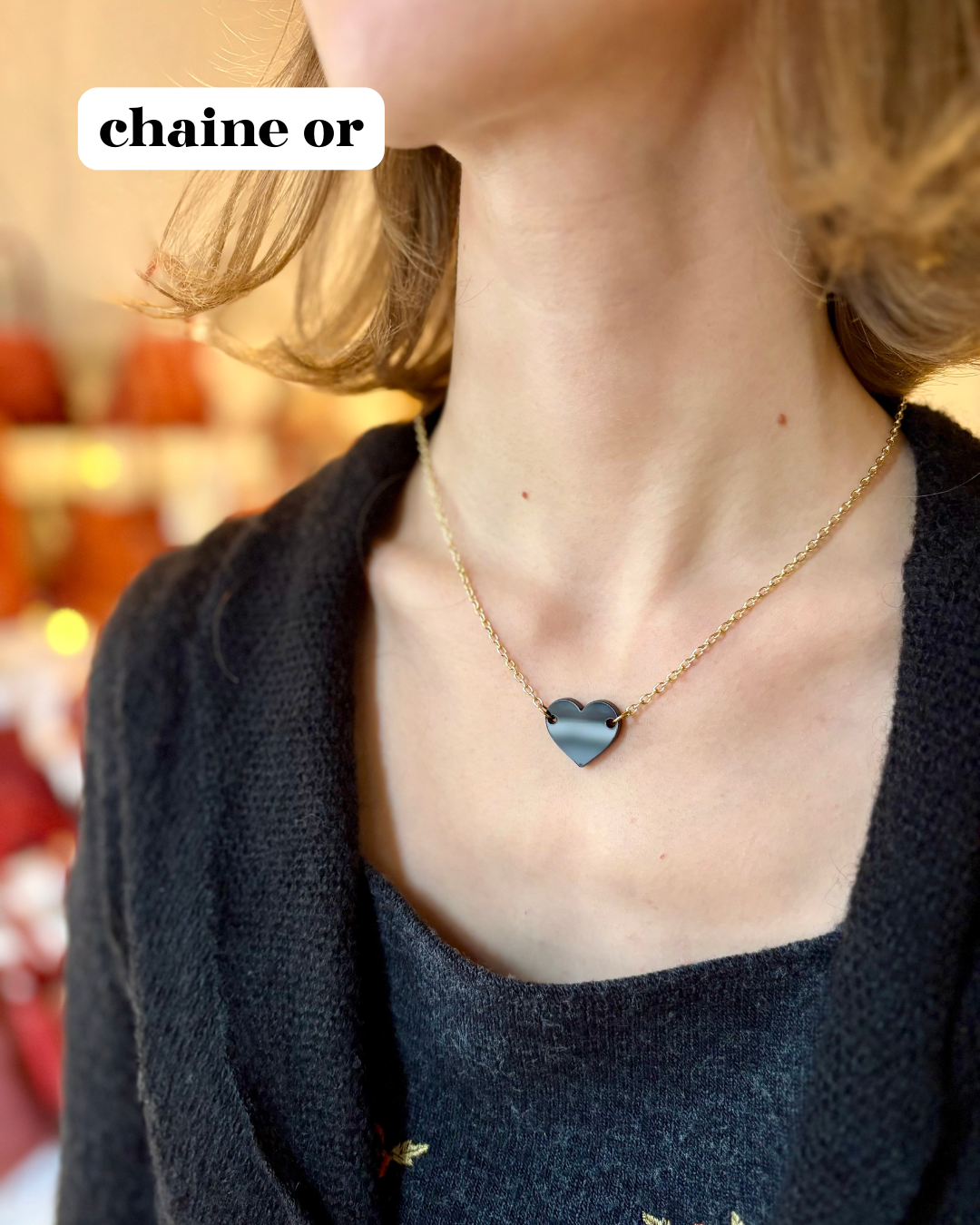 COLLIER CŒUR (PERSONNALISABLE)