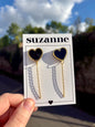BOUCLES COEUR CHAINE (2 CHOIX)