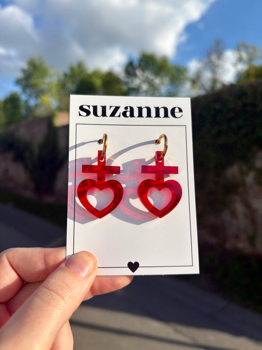 BOUCLES COEUR SACRÉ (4 CHOIX)