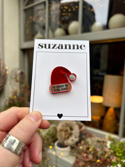 PIN'S "JE CROIS (TOUJOURS) AU PÈRE-NOËL"