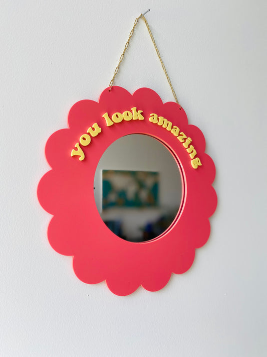 MIROIR MURAL YOU LOOK AMAZING