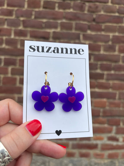 BOUCLES FLOWER POWER (+SIEURS COLORIS)
