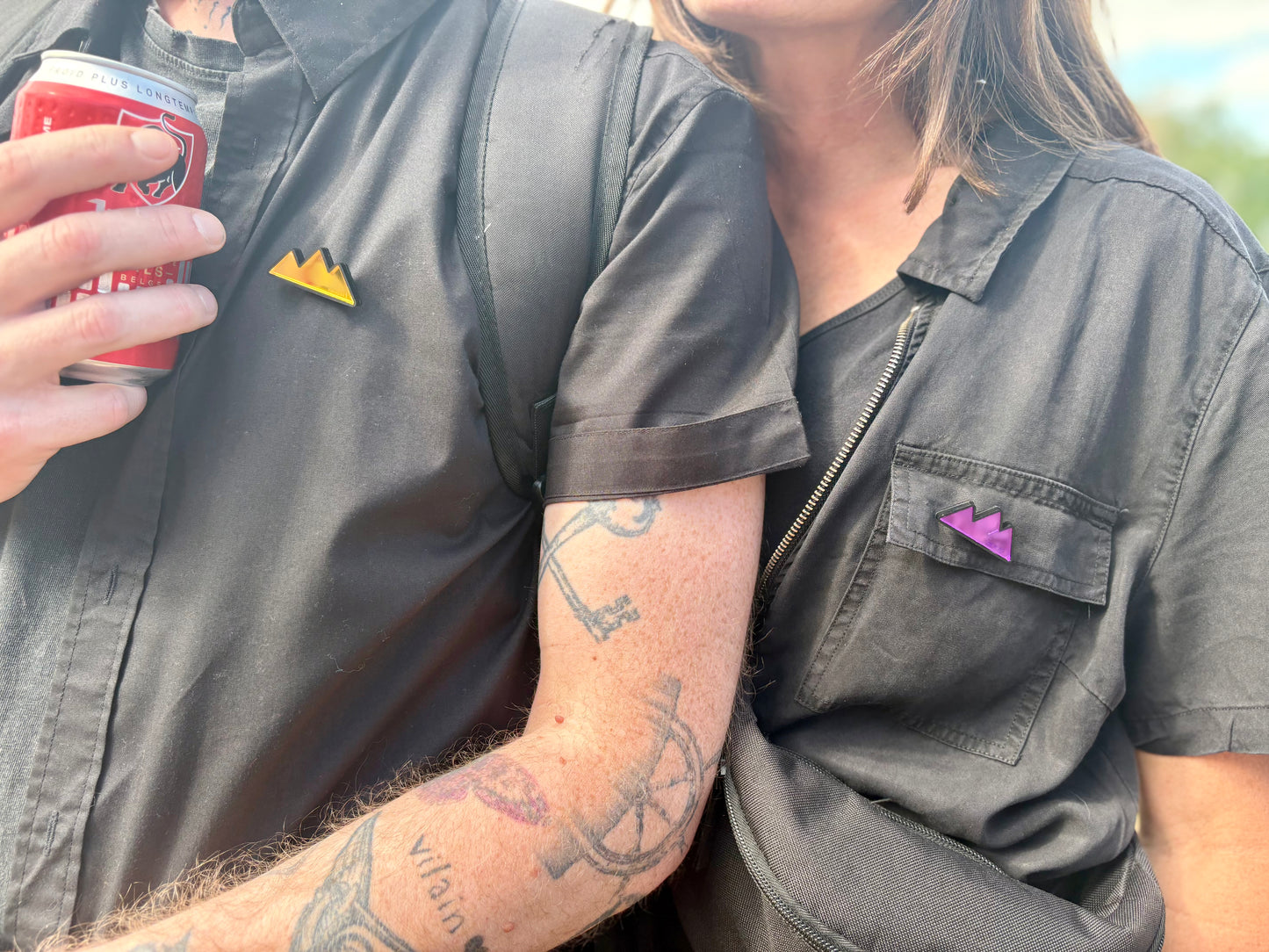 BROCHE TERRILS - CHARLEROI MON AMOUR